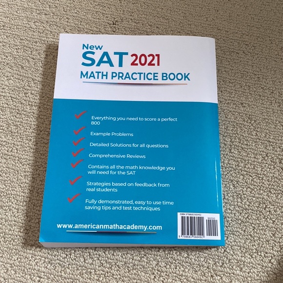SAT 2021 Math Practice Book - Picture 2 of 3